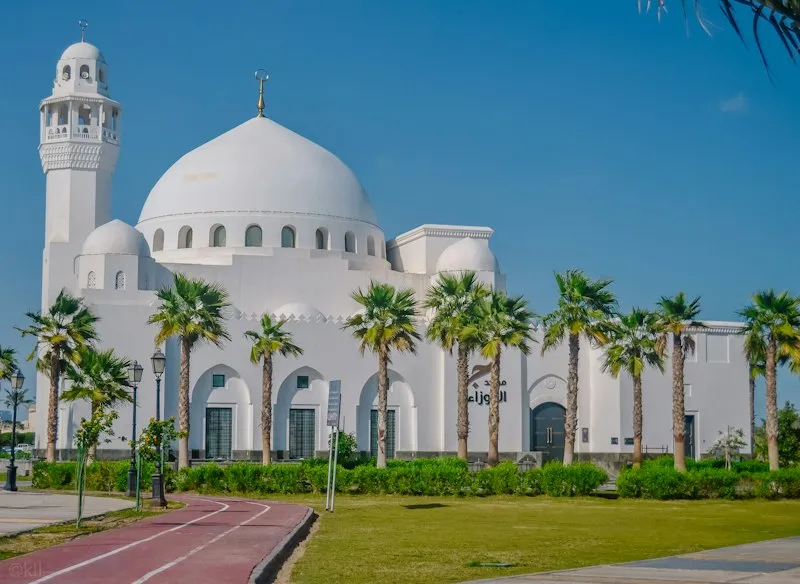 Muscat coastline and harbour in Oman