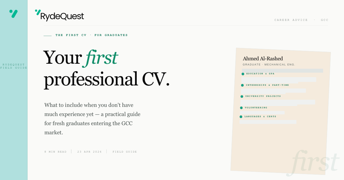 Your First Professional CV: What to Include When You Don't Have Much Experience Yet